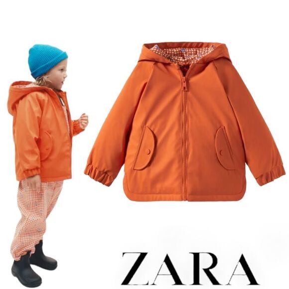 Zara Other - ZARA Kids | Orange | RUBBERIZED RAINCOAT